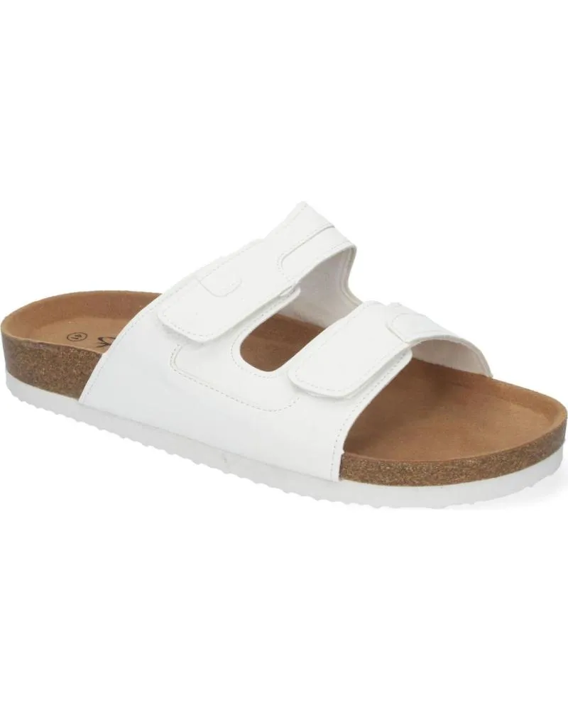 Sandalias PUNTOSALAO  de Hombre SANDALIAS PLANAS COMODAS PISO BIO PARA HOMBRE COLOR BLANCO M  VARIOS COLORES