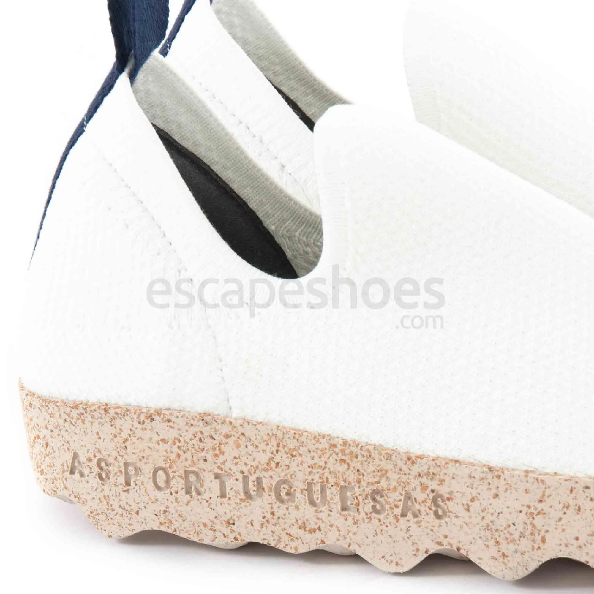 Sapatos ASPORTUGUESAS Care Recycled Elastic White