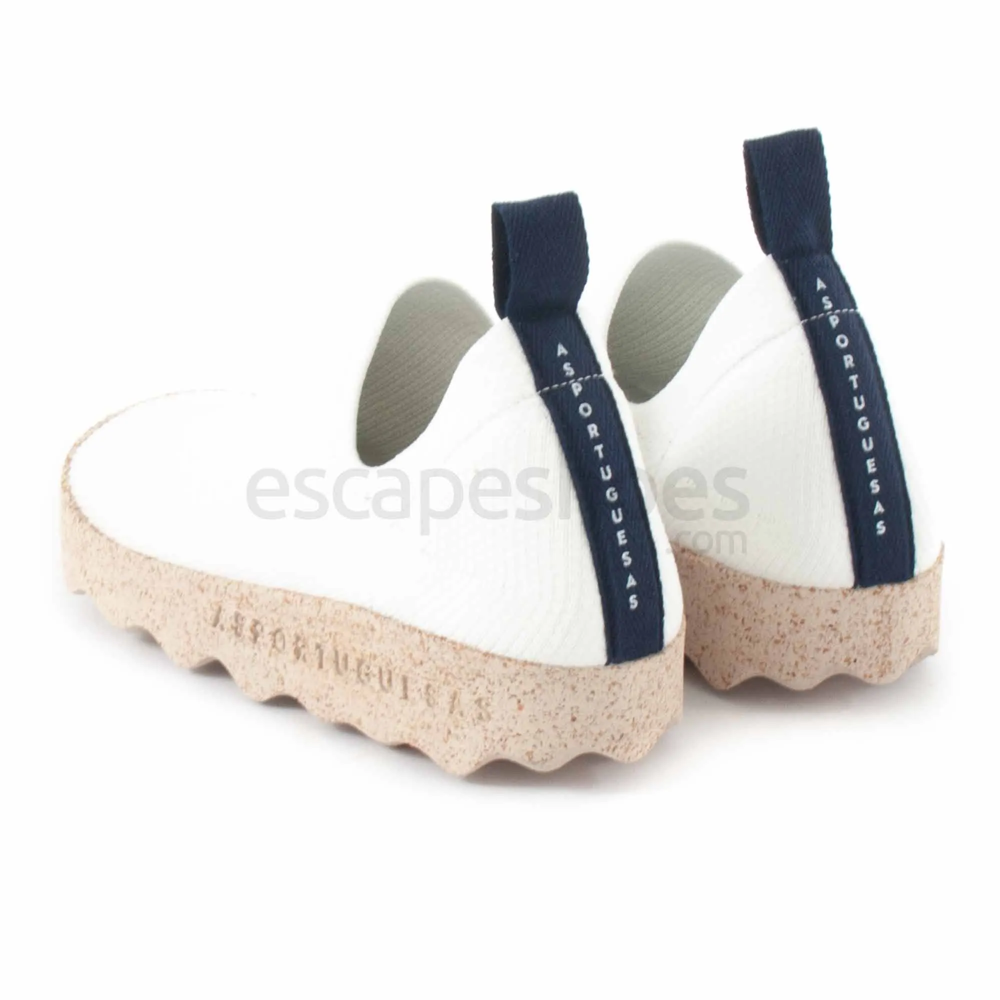 Sapatos ASPORTUGUESAS Care Recycled Elastic White