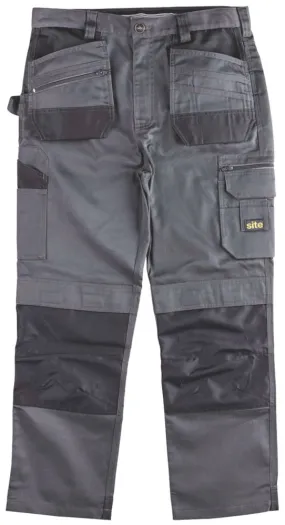 Site Jackal, pantalón de trabajo, gris/negro (cintura 38, largo 32)