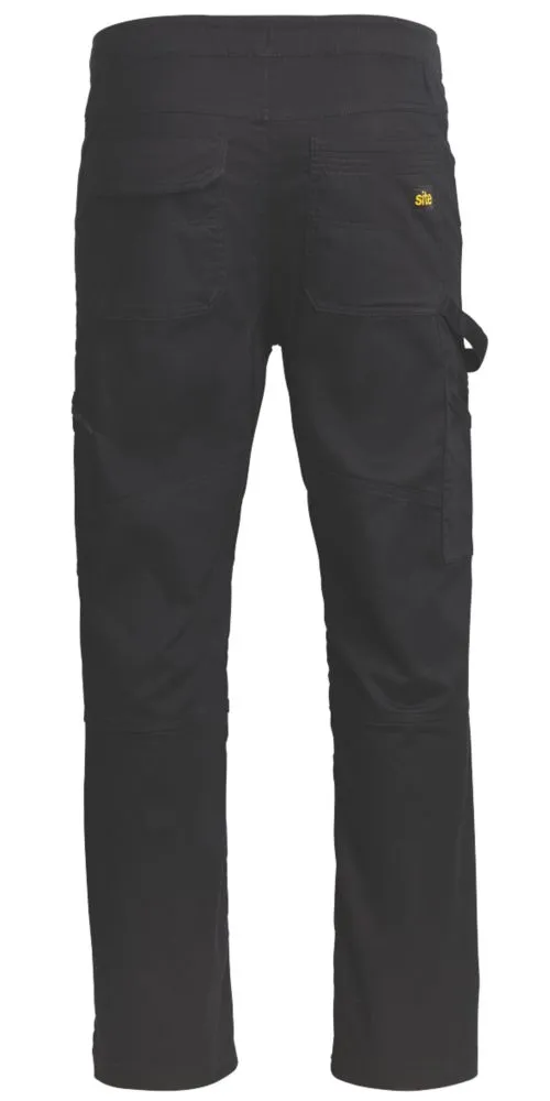 Site Tesem, pantalón de trabajo multibolsillo, negro (cintura 30