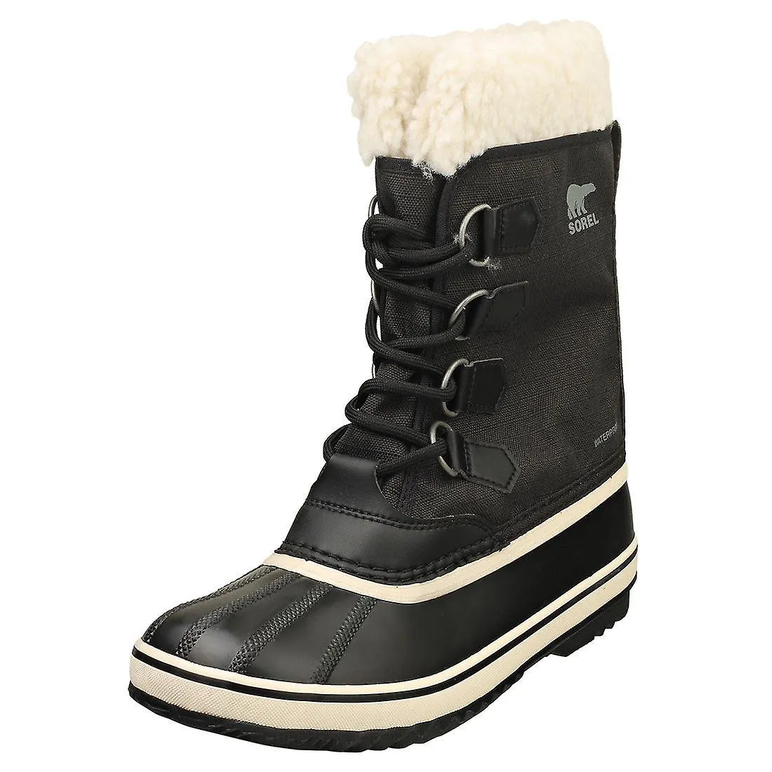 SOREL Winter Carnival Botines impermeables para mujer en piedra negra