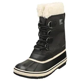 SOREL Winter Carnival Botines impermeables para mujer en piedra negra