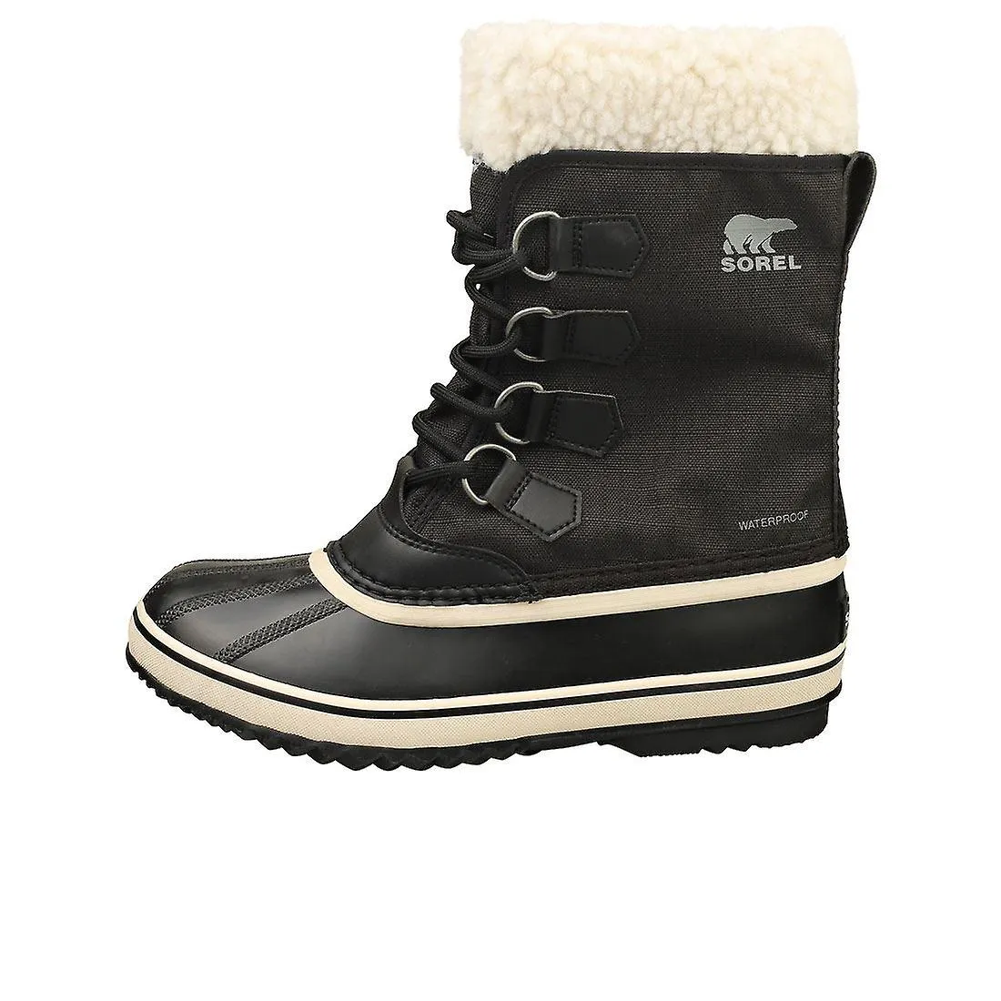 SOREL Winter Carnival Botines impermeables para mujer en piedra negra