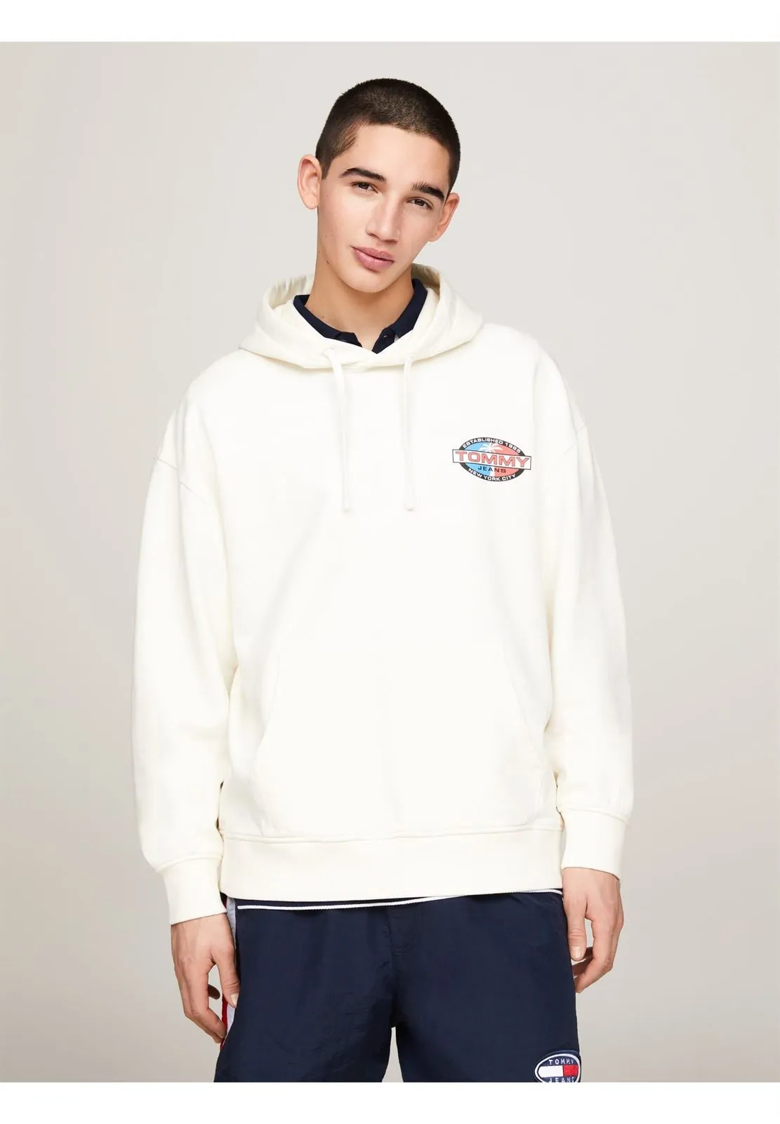 Sudadera Tommy Jeans DM0DM18639 YBH ancient white