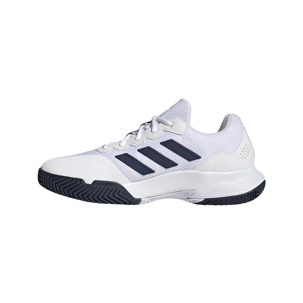 Tenis Hombre Adidas Gamecourt 2.0 - Blanco-Azul