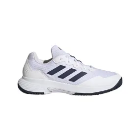 Tenis Hombre Adidas Gamecourt 2.0 - Blanco-Azul