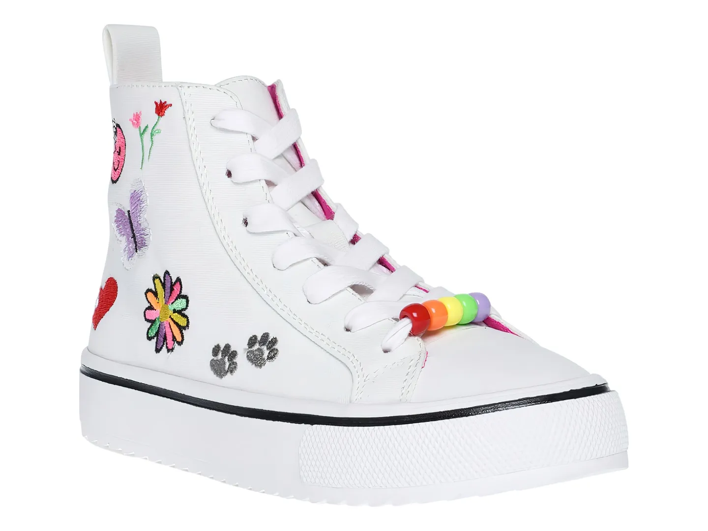 Tenis Steve Madden Jstoop Blanco Para Niña