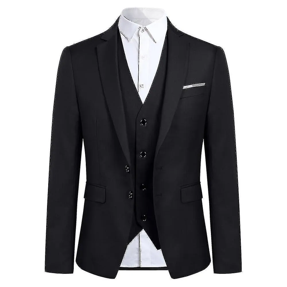 Traje de 3 piezas para hombre slim fit Trajes de boda de negocios clásicos Esmoquin Blazer Chaleco Pantalones