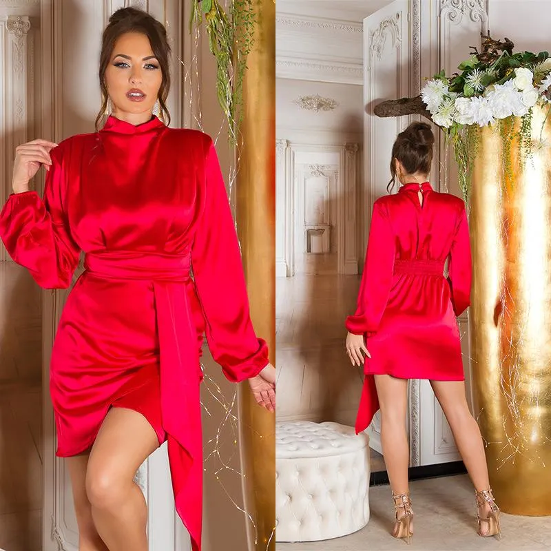 Vestido de fiesta rojo para deslumbrar