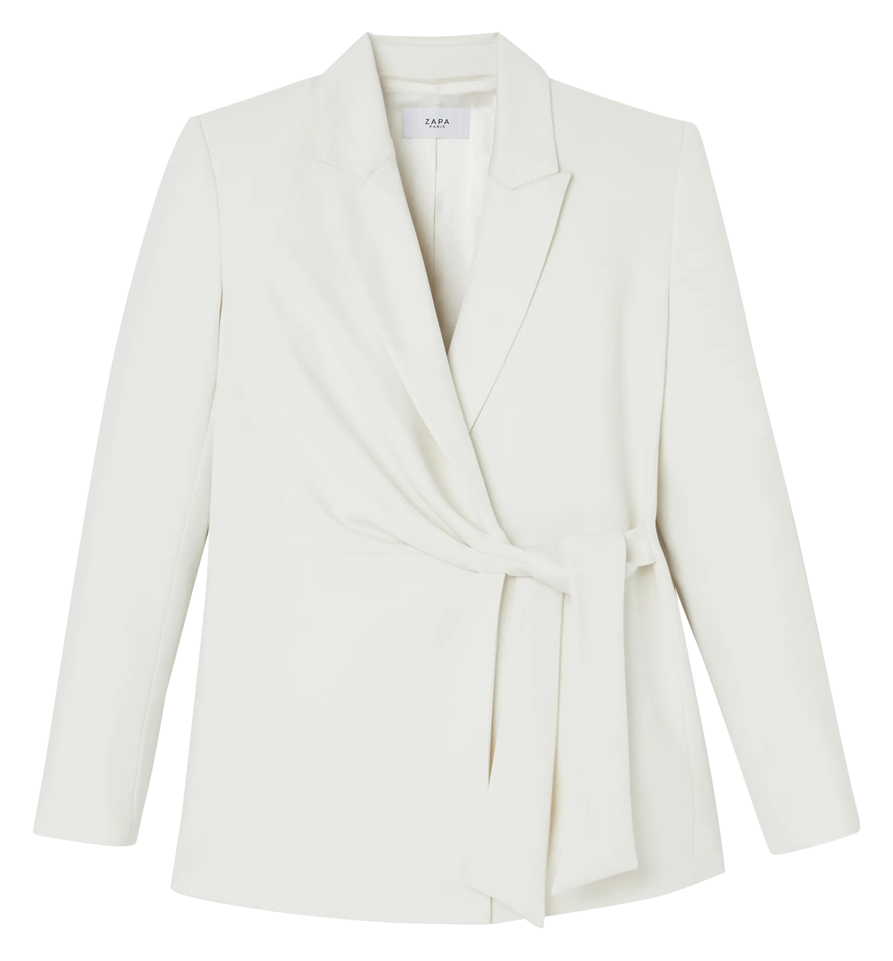 VITTORA - Chaqueta de traje con lazo en blanco