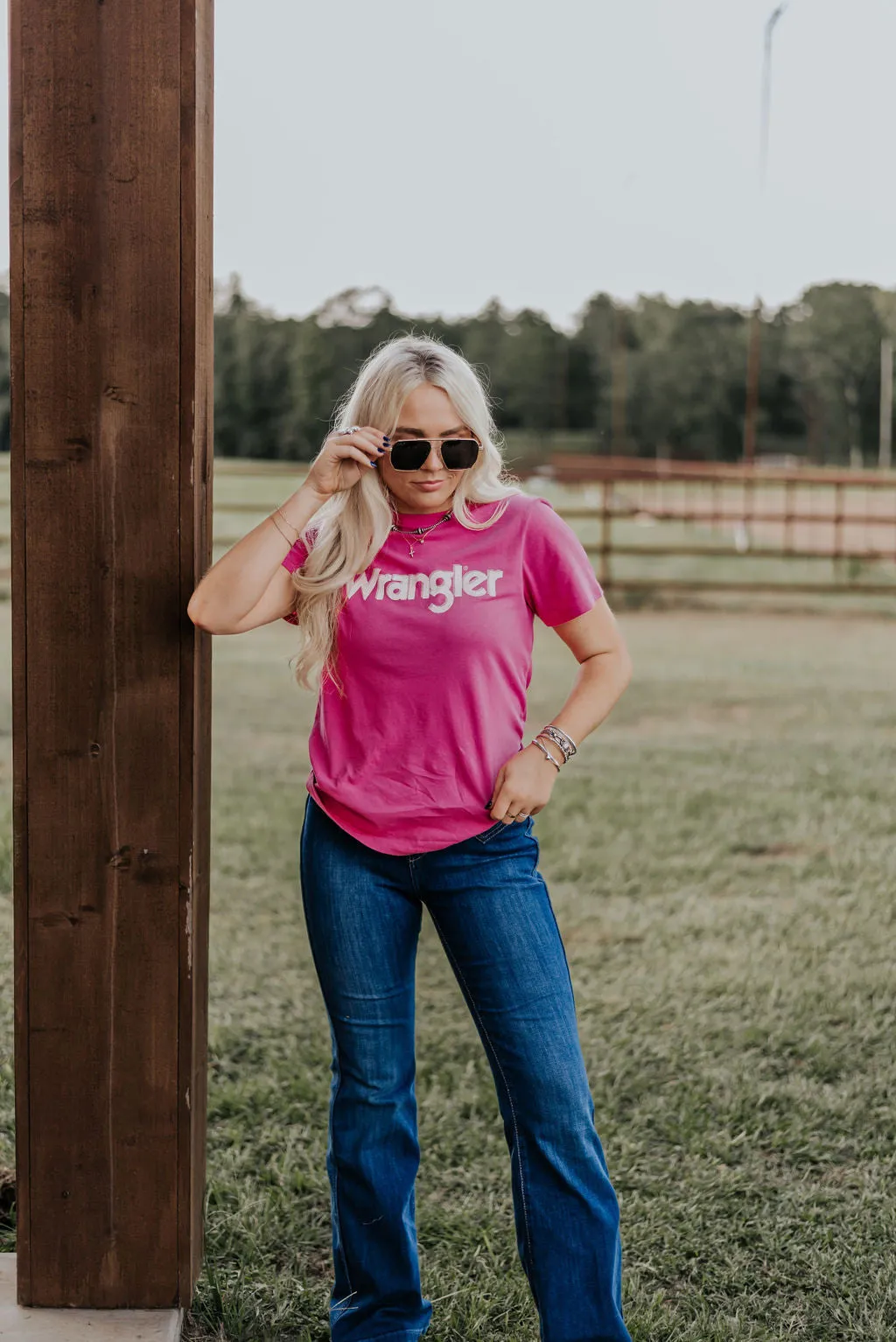 Women's Wrangler Very Berry Logo Tee-