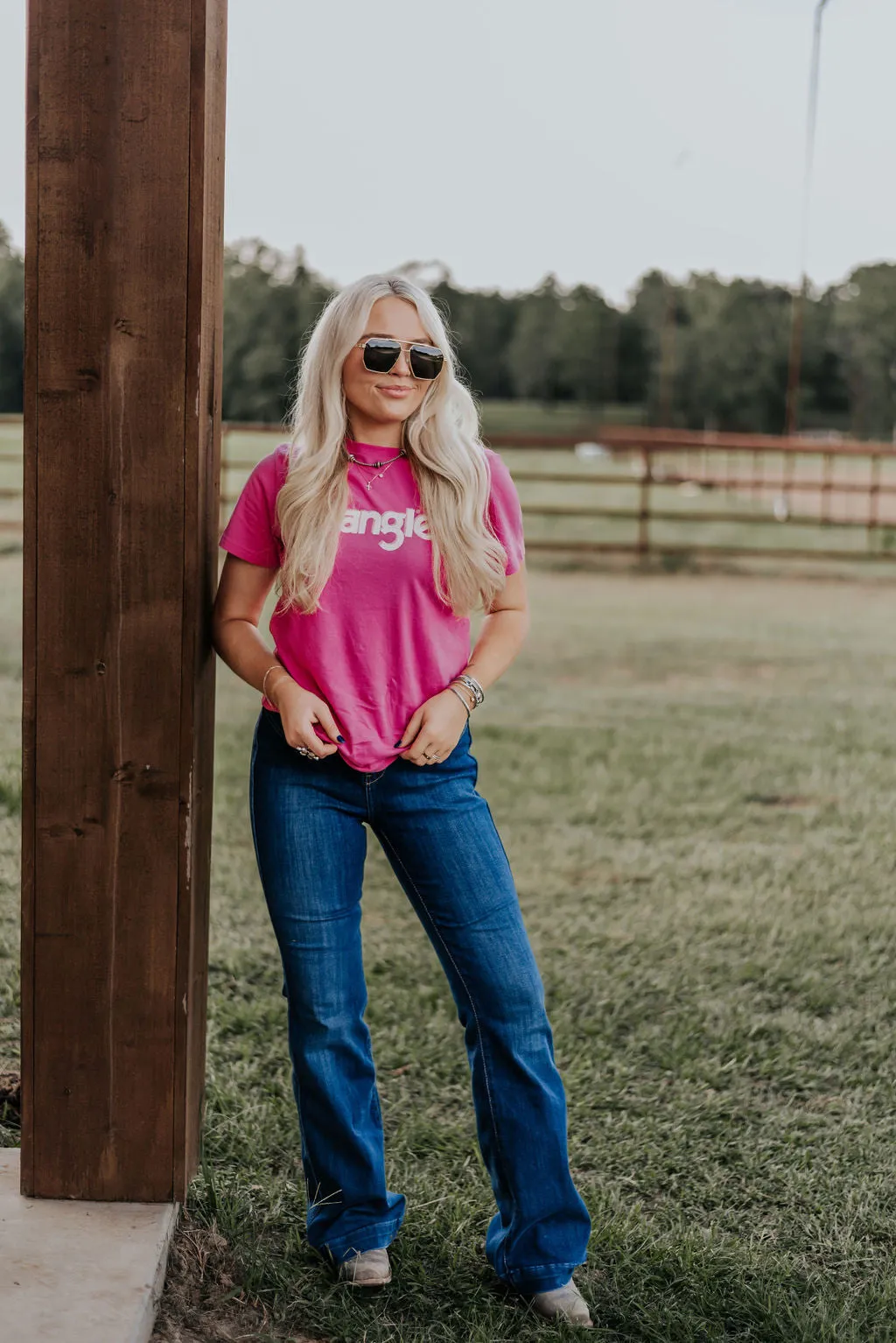 Women's Wrangler Very Berry Logo Tee-