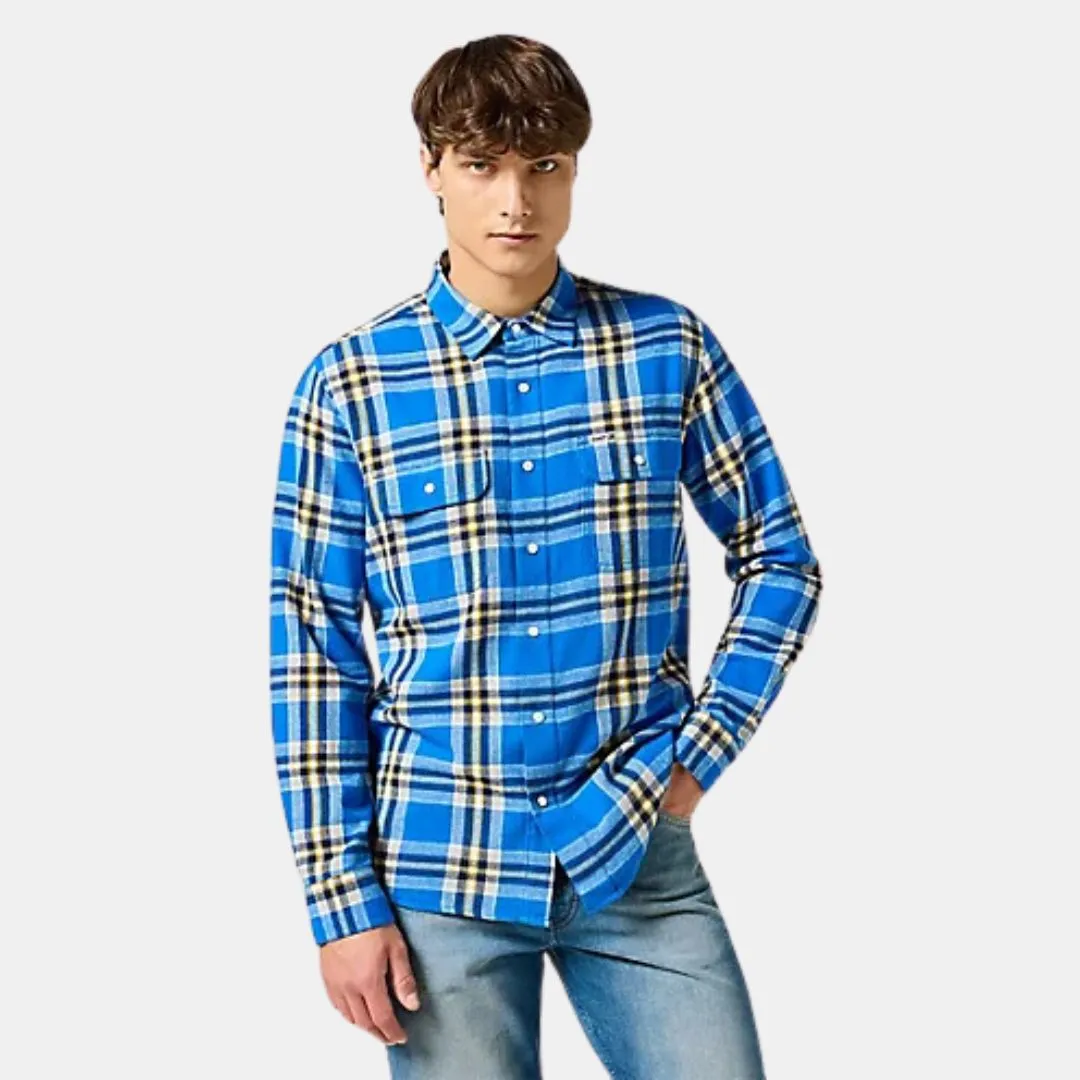 Wrangler 2 Pockets Shirt Blue Bell