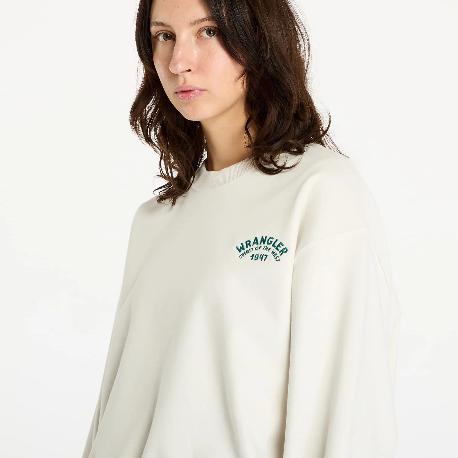 Wrangler Oversized Sweat Vintage White