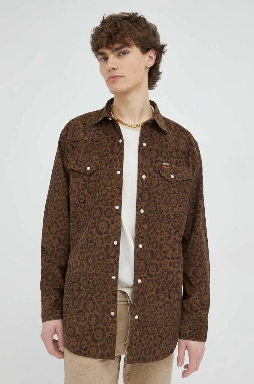 Wrangler Western Cord Shirt Jaguar