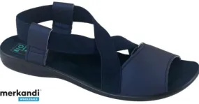 Zapatillas de mujer tipo cuero azul marino BIO 36-41