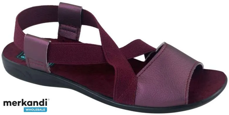 Zapatillas de mujer tipo cuero Morado Oscuro BIO 36-41