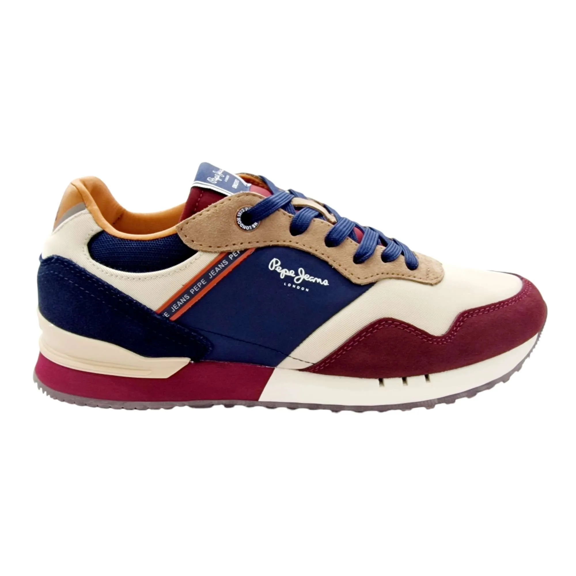 ZAPATILLAS PEPE JEANS CASUAL LONDON GRADE BURDEOS