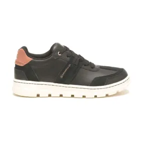 Zapatillas Urbanas para Mujer Cat Negro Cuero