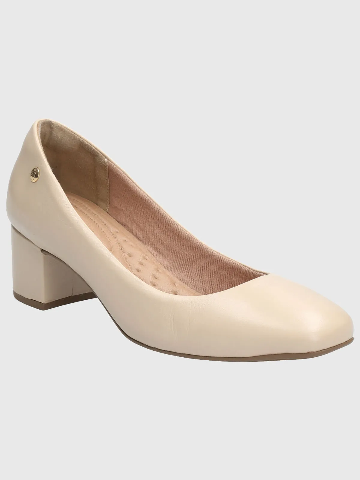 Zapato Cuero Mujer Manson Beige