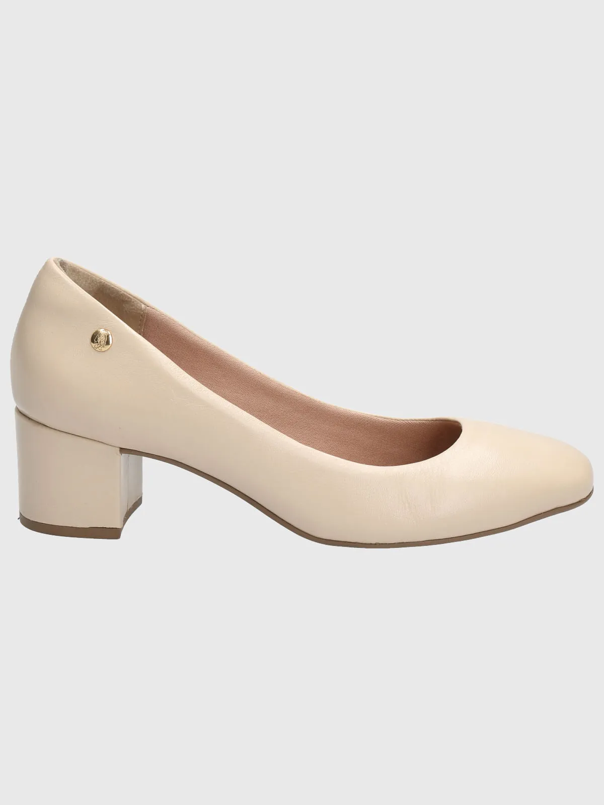 Zapato Cuero Mujer Manson Beige