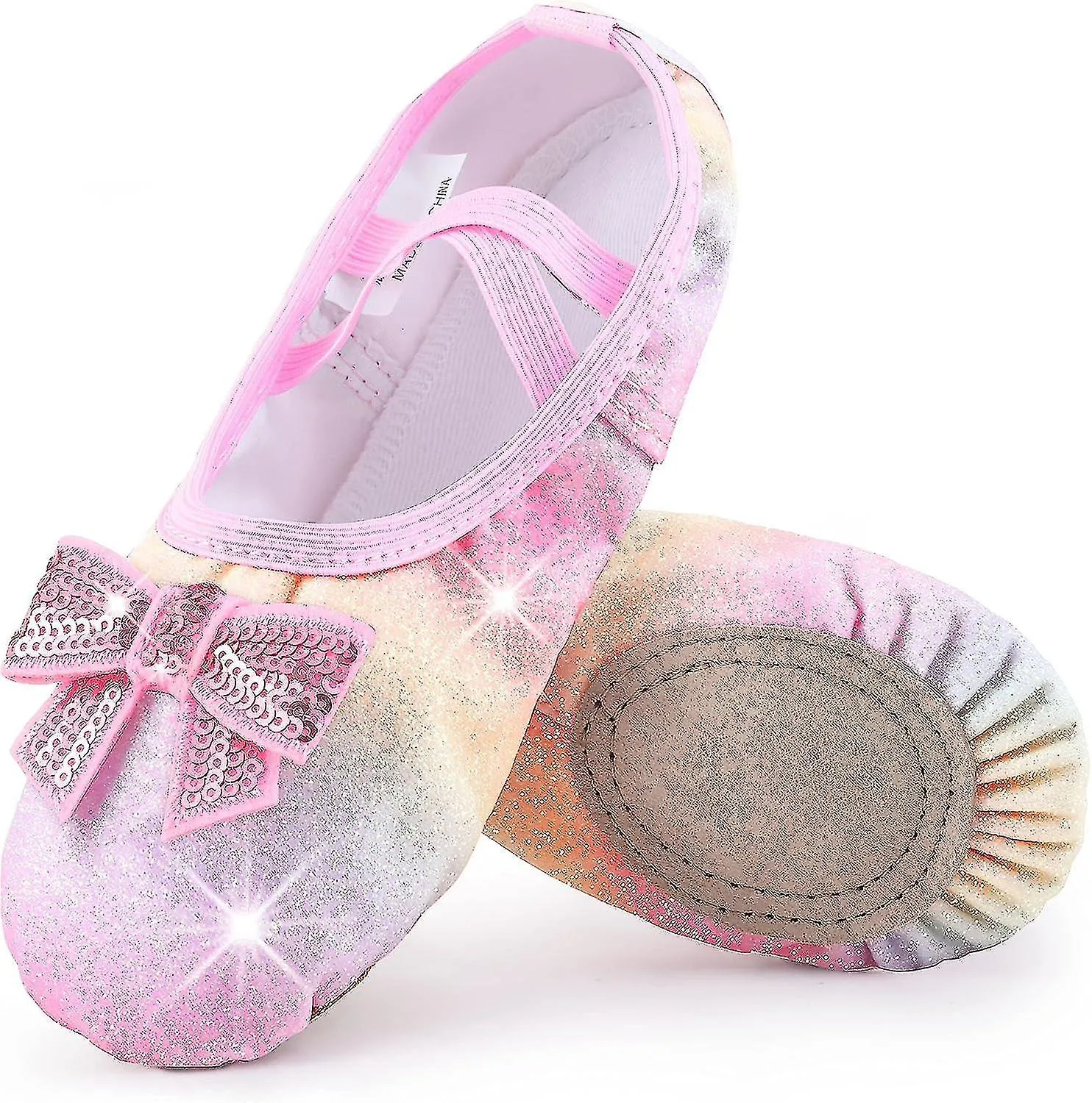 Zapatos de ballet para niñas Cross Strap Dance Shoes