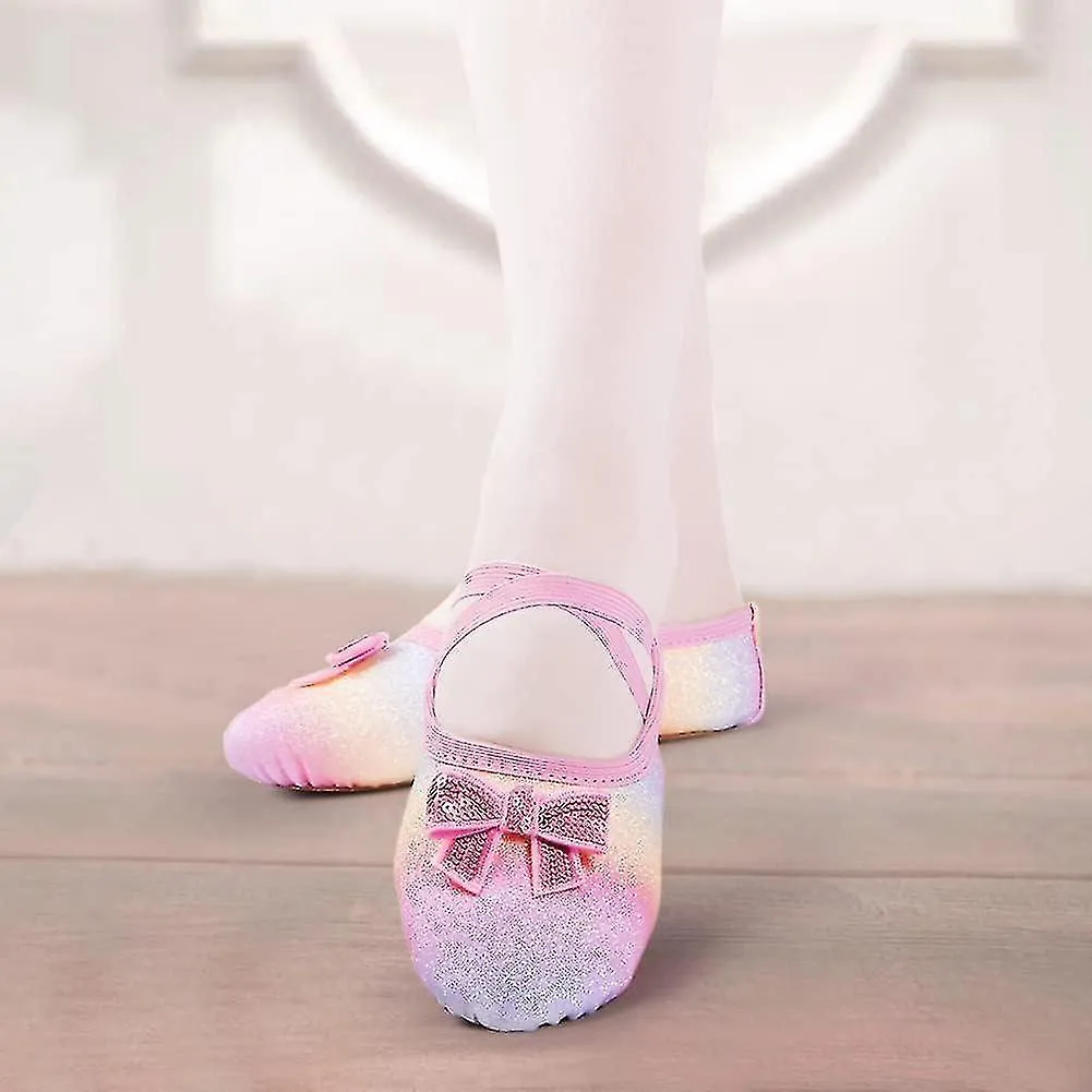 Zapatos de ballet para niñas Cross Strap Dance Shoes