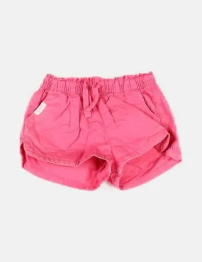 Zara Short de tela rosa