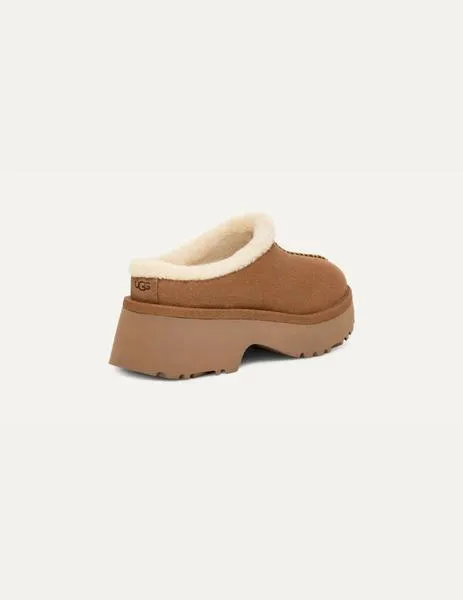 Zueco de mujer New Heights Cozy Clog color Chestnut