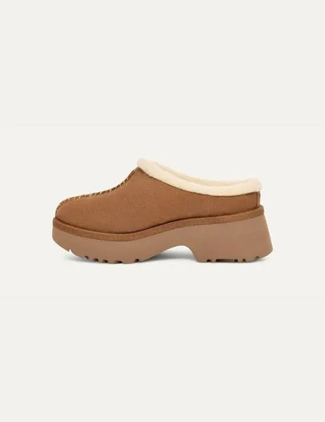 Zueco de mujer New Heights Cozy Clog color Chestnut